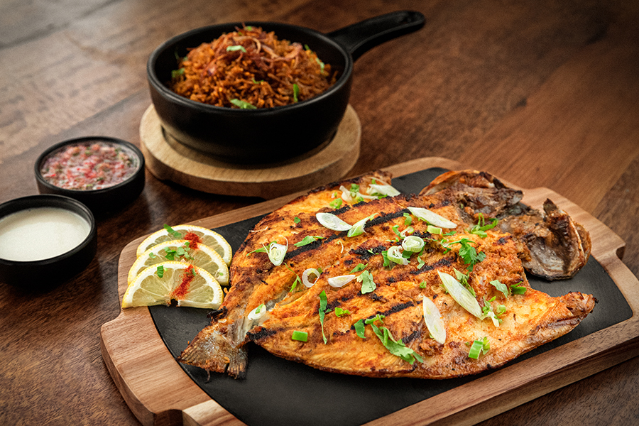 Grilled seabream Fish